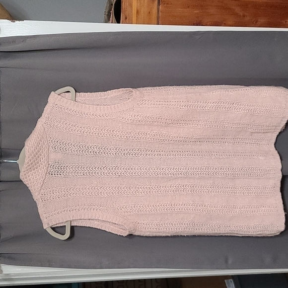 Chico's Crocheted Look Sweater Vest Cardigan Peachy Pink Size Chico's 0/L/12 EUC - Picture 3 of 6